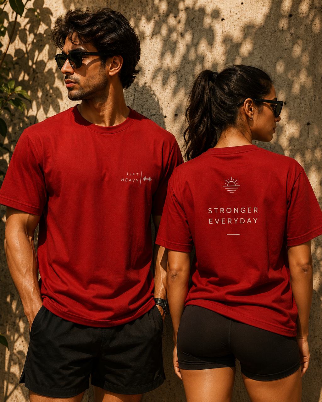 Lift Heavy Embroidered Regular Fit T-Shirt
