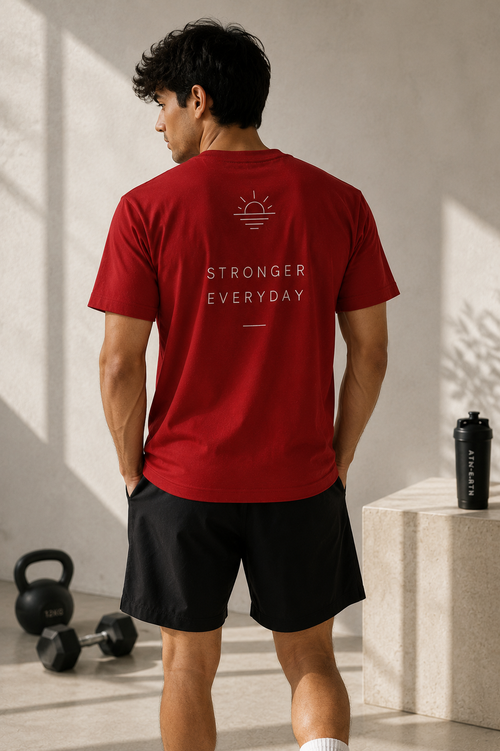 Lift Heavy Embroidered Regular Fit T-Shirt