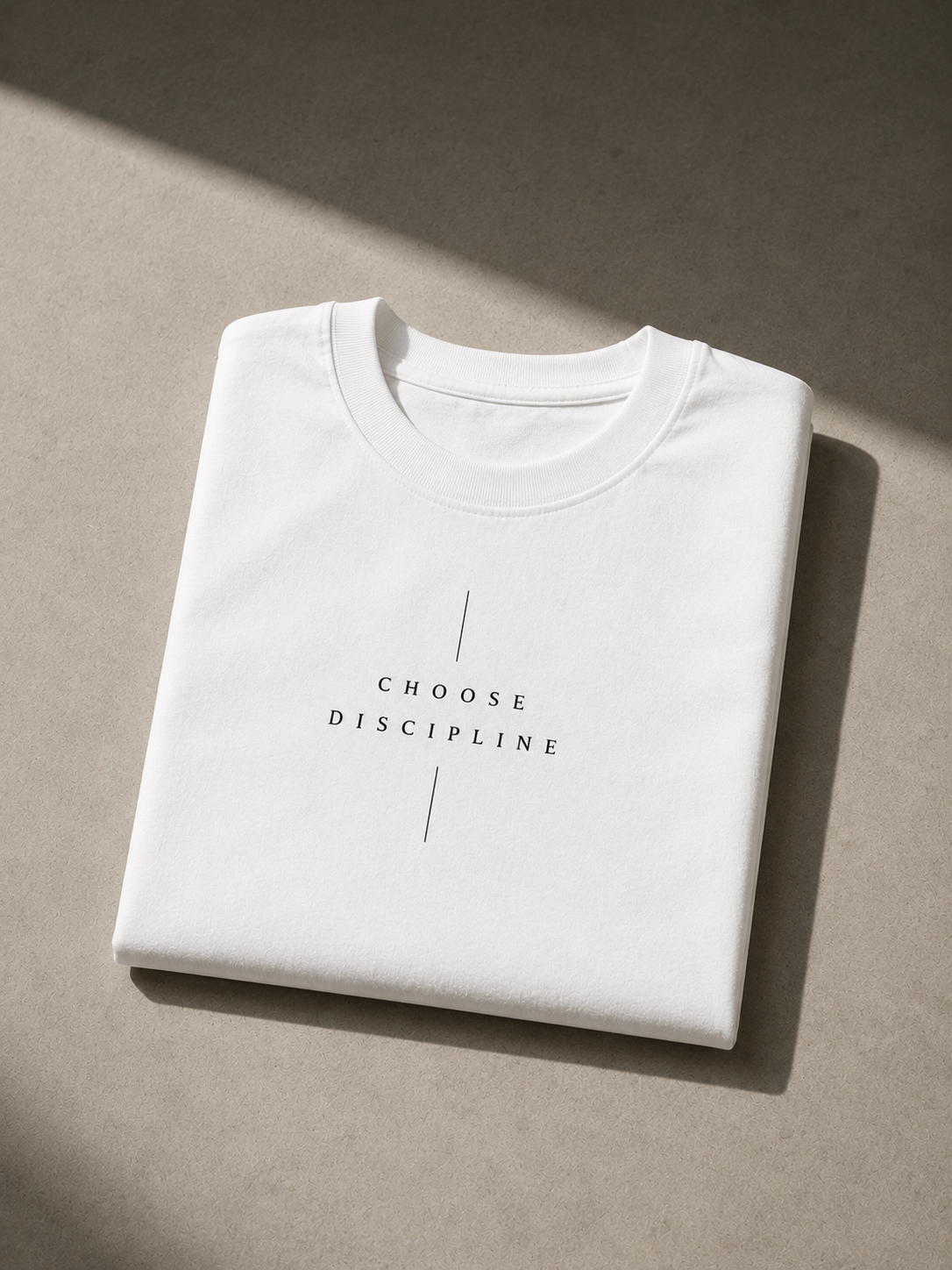 Choose Discipline Embroidered Regular Fit T-Shirt